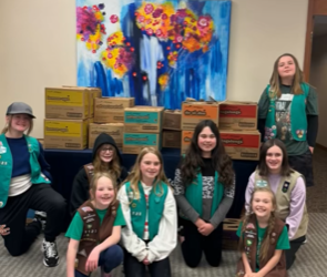 Girl Scouts Make a Sweet Donation